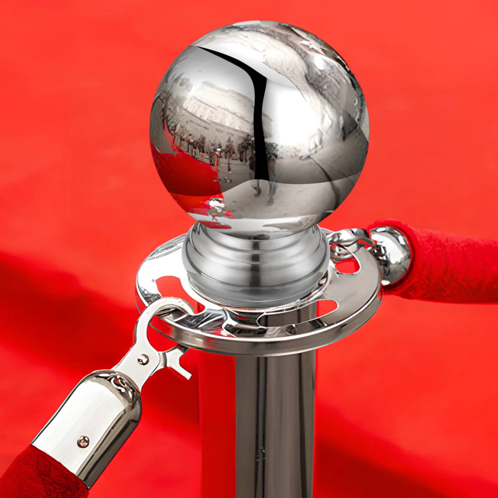 

4Pcs Garden Sphere Holder Stainless Steel Gazing Ball Displaying Base Widely Applicable for Spheres Balls Gazing Ball Stand