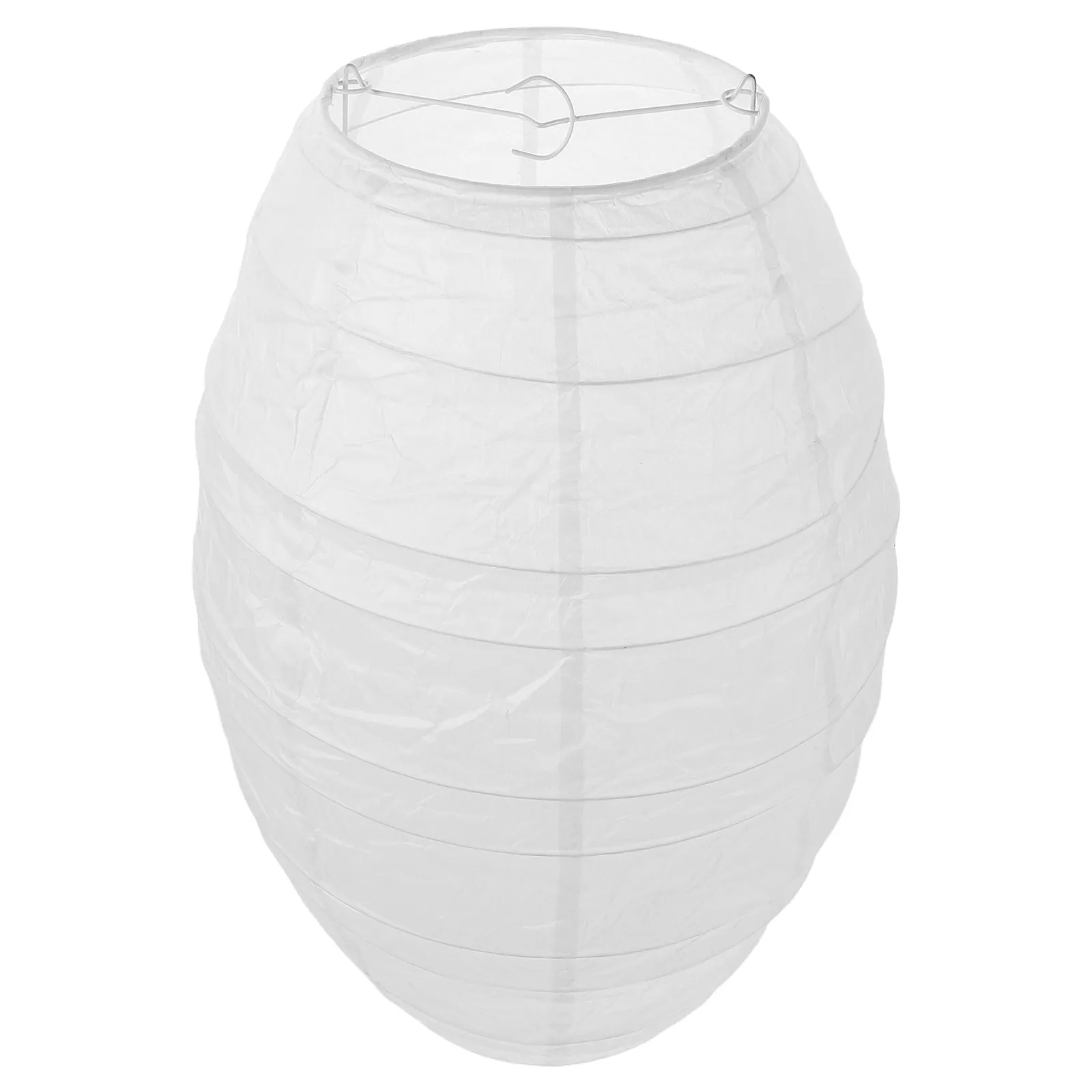 Foldable Oval Paper Lamp Shade Handmade Lightweight Rice Paper Lantern Shade for Bedroom Living Room Dining Area Hotel Lobby