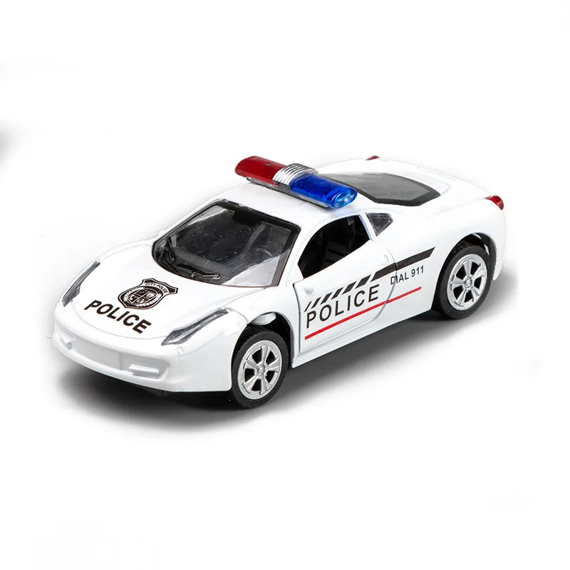 Cake Baking 1:32 Alloy Children's Toys High Imitation Rambo Mini Lotus and Land Rover Police Car Wholesale