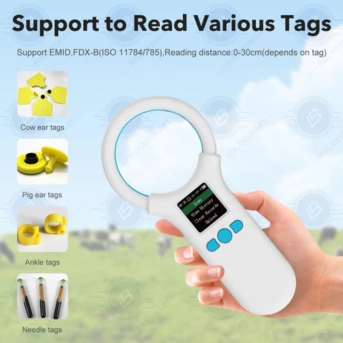 Imagen 2 del producto Chip de identificación de mascotas escáner Digital USB RFID perro gato Animal portátil 134,2 KHz etiqueta de identificación lector de tarjetas Chip