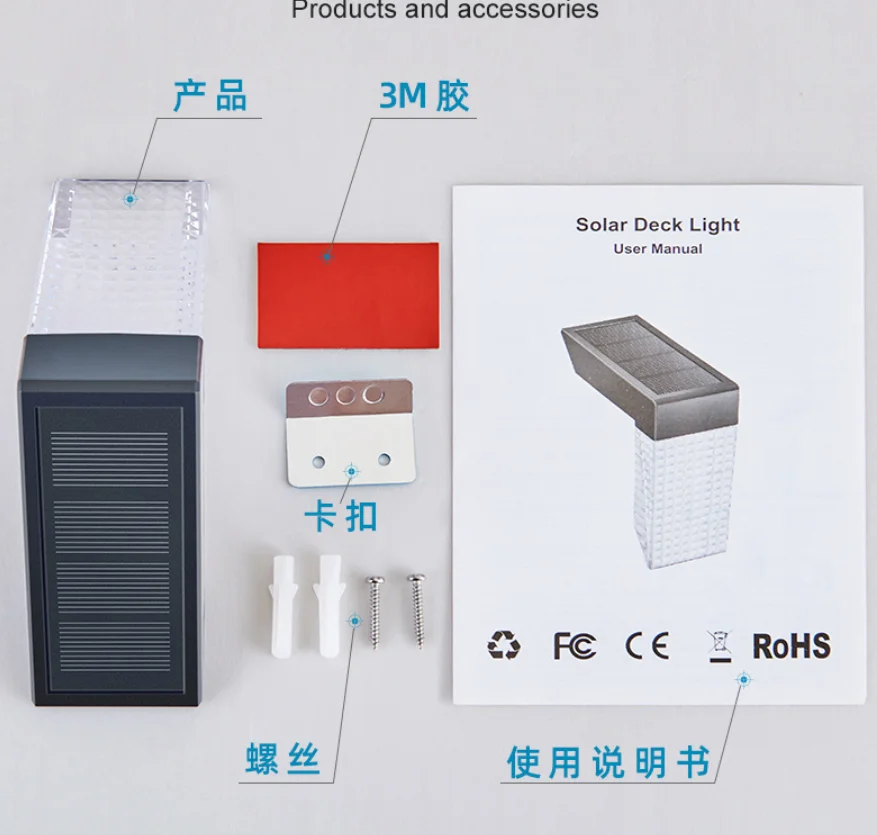 أحدث 1 قطعة أضواء خطوة تعمل بالطاقة الشمسية أضواء أرضية فناء حديقة مسارات الشرفة الشرفة الديكور #6