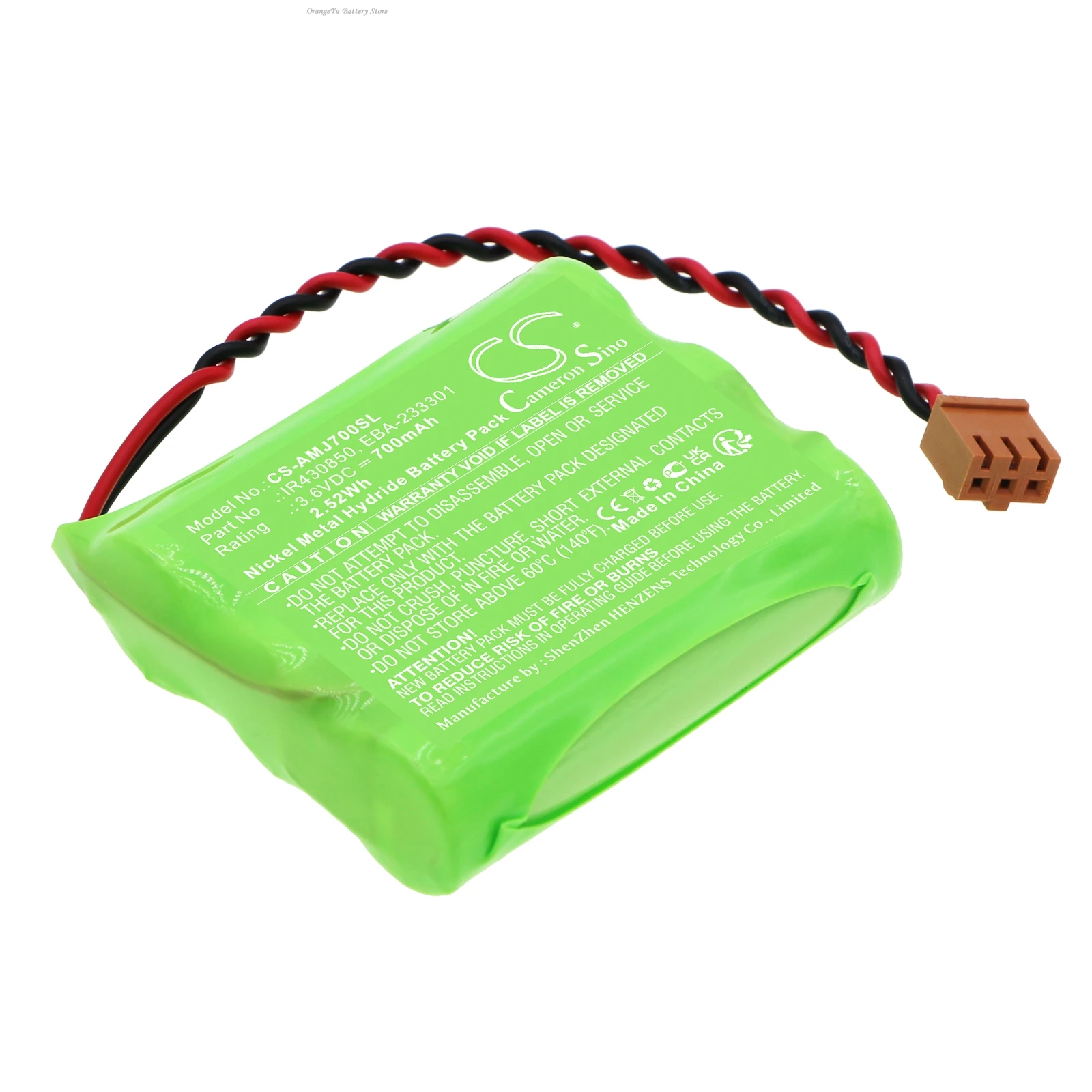 Replacement 3.6V 700mAh Time Clock Battery for Amano MJR-7000 MJR-7000EZ MJR-8000 MJR810 MJR-8000N MJR-BIO Biometric Totalizer
