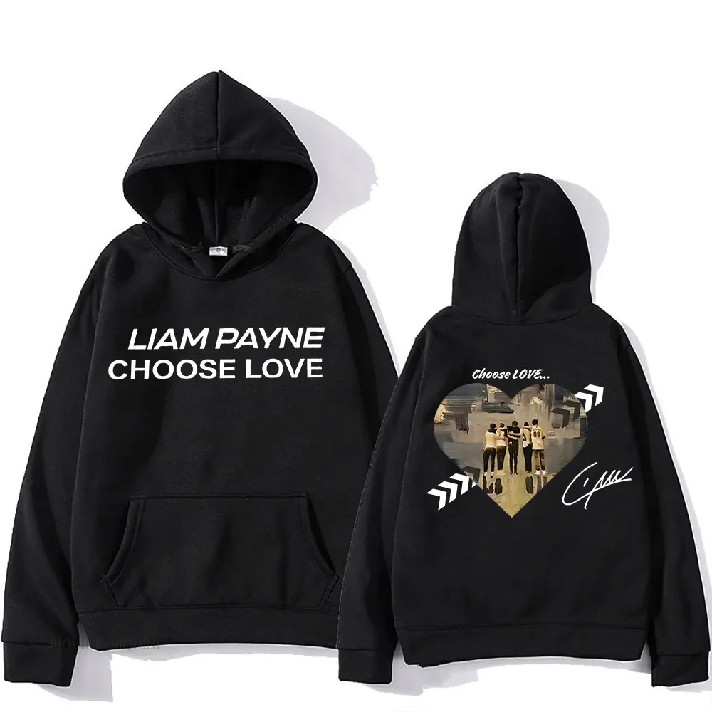 Liam Payne Choose Hooded With Hooded Casual Comfortable Sweatshirt Long Sleeve Gothic Punk Clothing Camisetas Vintage Pullovers