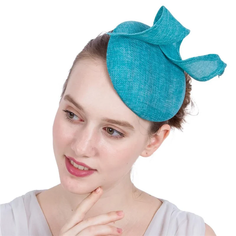 

Популярные европейские и американские ретро-простые женские шапки Billycock Palace, шапка для чаепития, светло-голубые заколки, шляпа