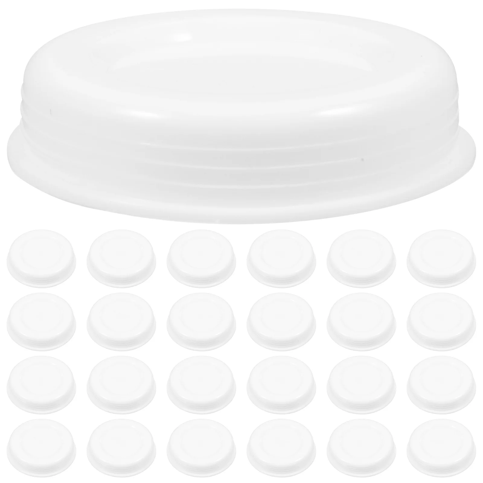 100Pcs Plastic End Caps for Mailing Tubes Round Paper Tube Covers Secure Poster Tube End Plugs for Storage Shipping