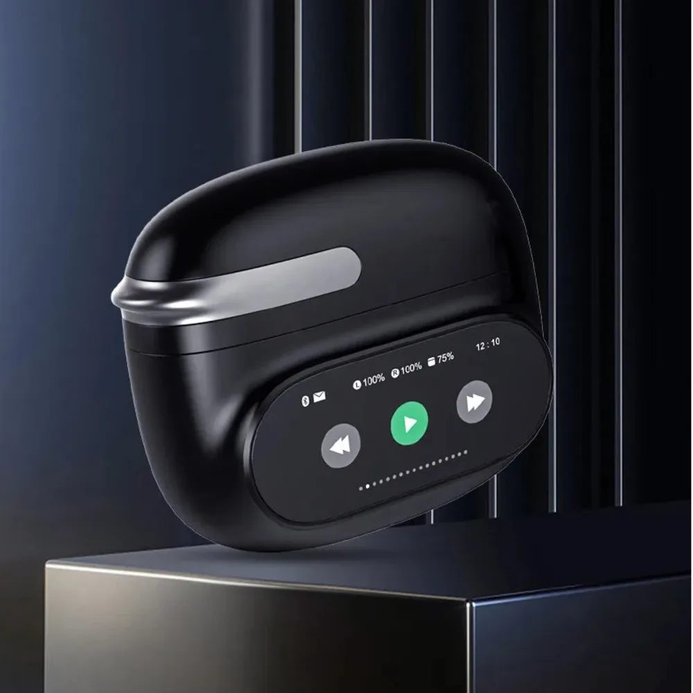 

Air Conduction Color Touch Screen Bluetooth Wireless Ear-hook Headphones AI Translation Noise Cancelling Headsets For Office