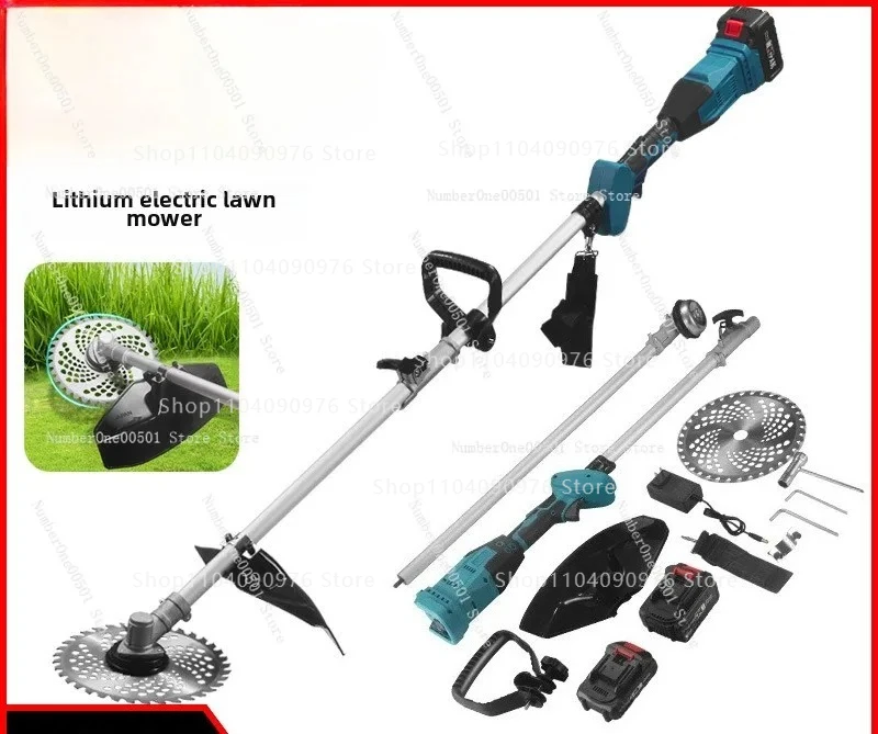 

Новая садовая многофункциональная газонокосилка с литиевой батареей, бытовая беспроводная электрическая газонокосилка, портативная садовая газонокосилка