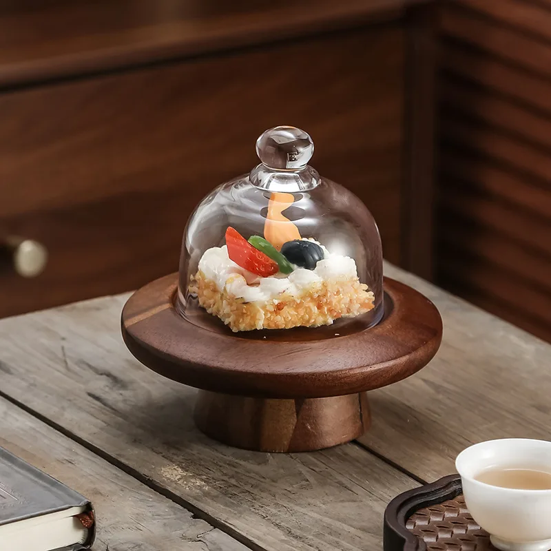 Light Luxury Lovesickness Wood Cake Tray High Footed Dessert Display Rack Dessert Shop Restaurant Display Kitchen Accessories