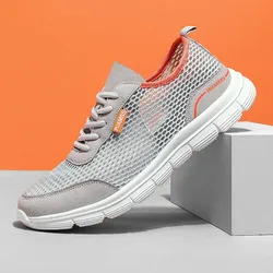 Letnie obuwie męskie trampki 2024 nowe mieszkania męskie buty oddychające Plus rozmiar 46 Outdoor Tenis Masculino Zapatillas Hombre