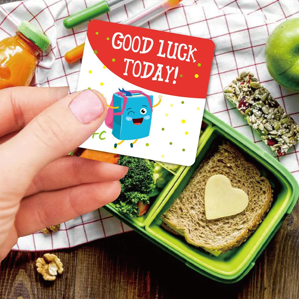 

60pcs Lunchbox Notes Kids Gifts Joke Cartoon Questions Bright Color Double Sided Funny Unique Easy to Take School