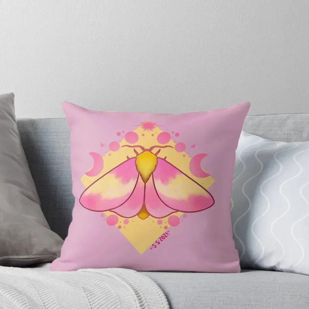 

Rosy Maple Moth Throw Pillow Couch Pillows home decor items Plaid Sofa Christmas Pillow Covers pillow