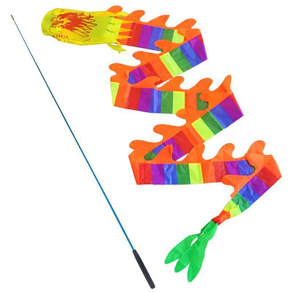 

Ribbon Toys 3M Streamer 45CM Rod Kids Sports Dancing Gymnastics Wear-resistant Decorative Supplies