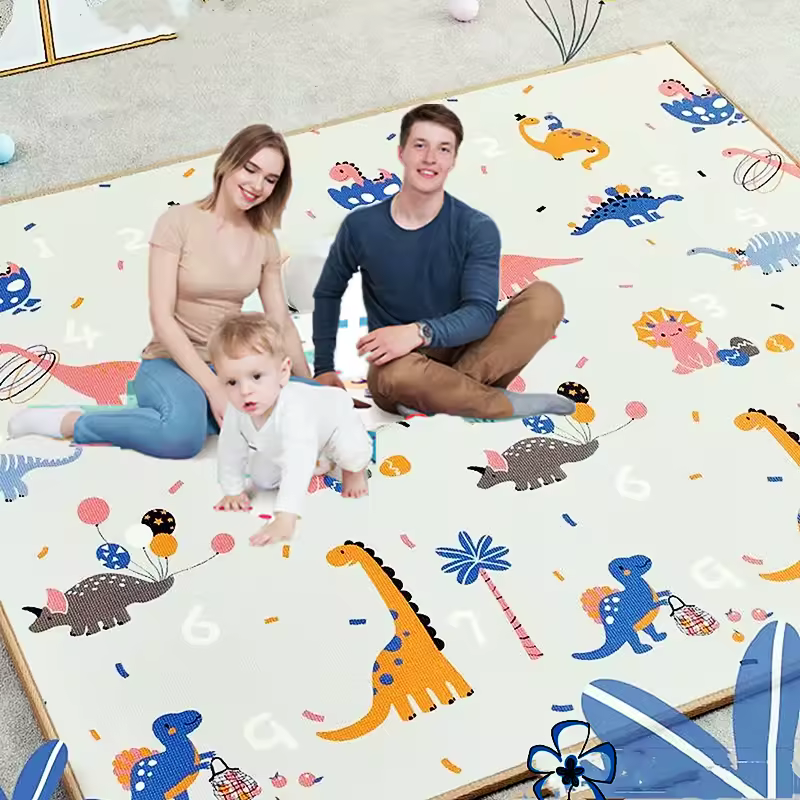 200x180/180x150/180x120cm Play Mat for Children's Thick Safety Mat Friendly Crawling Play Mats Folding Mat Carpet Rug Playmat - Image 4