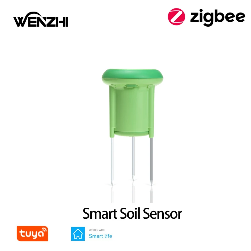 

ZigBee 3.0 Soil Sensor Temperature And Moisture Detection Outdoor Waterproof AA Battery Powered Tuya Smart Life Remote Control