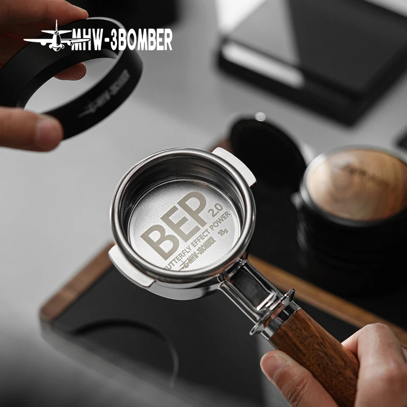 

MHW-3BOMBER BEP Фильтр для кофе-бабочки 54/58 мм Двухслойная корзина для портафильтра из нержавеющей стали Кофемашина под давлением