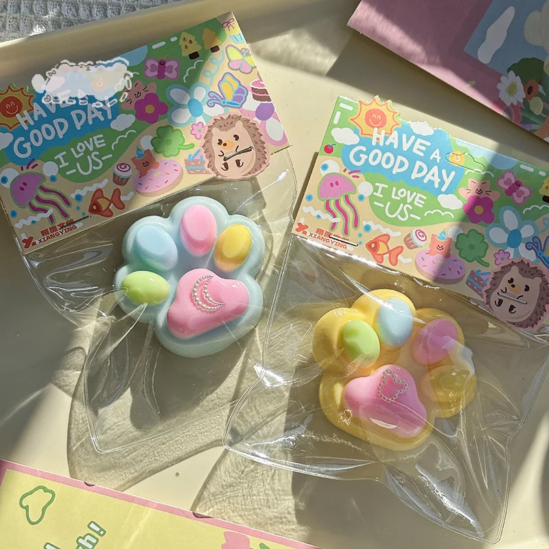 Colorato Morbido Piede di Gatto Antistress Zampe Giocattoli Tabas Tapa Piede Giocattoli Sensoriali Per Adulti Antistress Tapp Piede Giocattolo Ragazze Bambini Regali