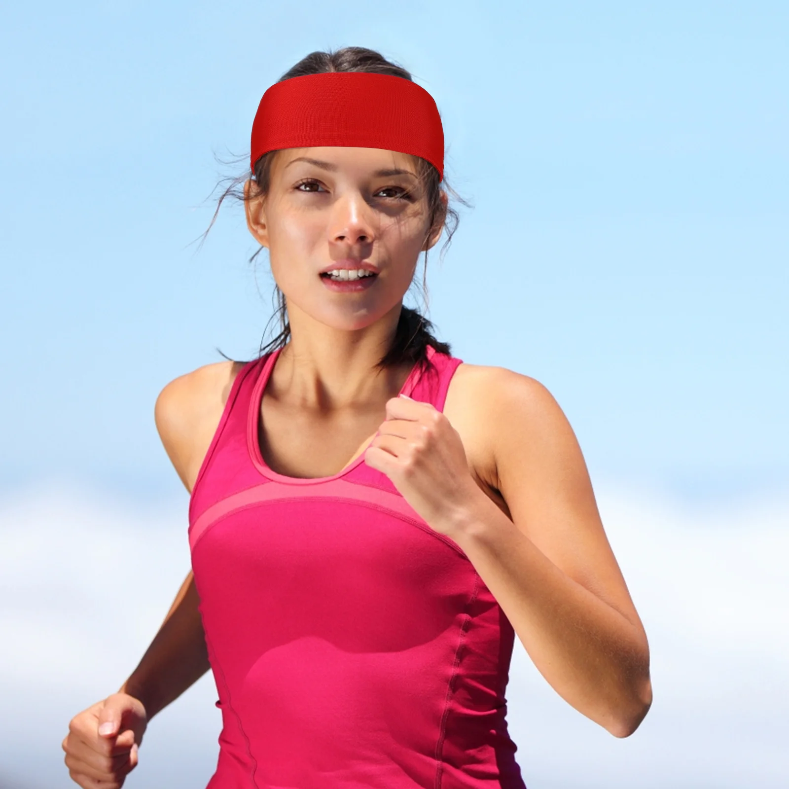

4Pcs Anti-Slip Tie Headbands Self-Tie Adjustable Sweatbands for Running Basketball Tennis Gym Fitness Tie Headband