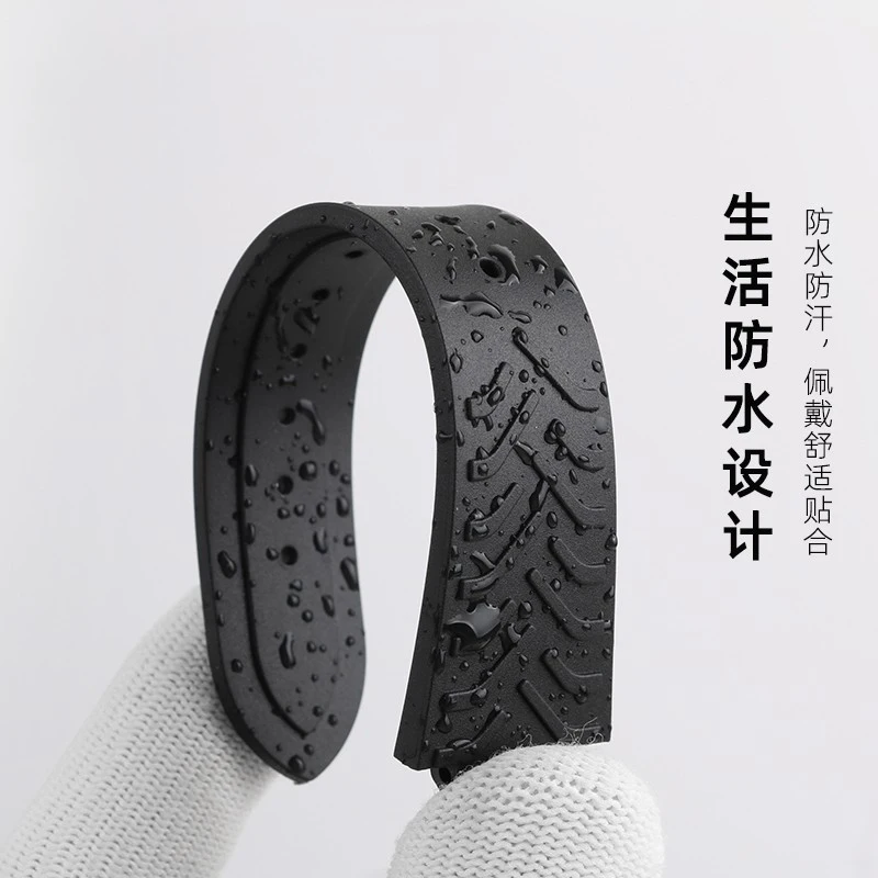 Para Tudor Pelagos tomahawk 25500 25600 91210N correa de reloj de silicona de goma convexa correa de reloj negra para hombre 22*12mm hebilla plegable