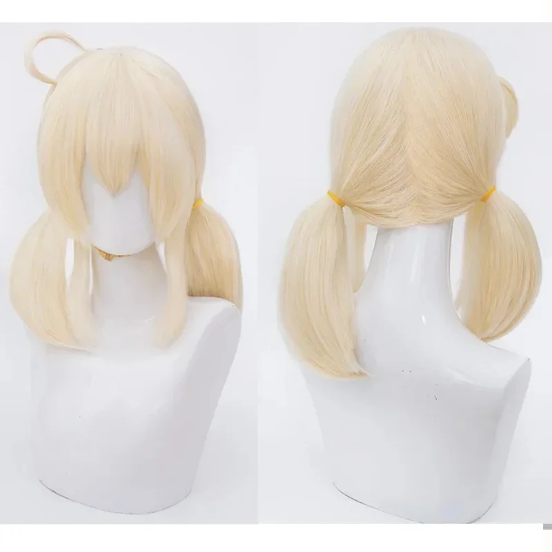 Game Impact Klee Cosplay Costume Wig with Hat Full Set Cute Loli Dress Klee Dodoco Backpack Bag for Kids Cosplay