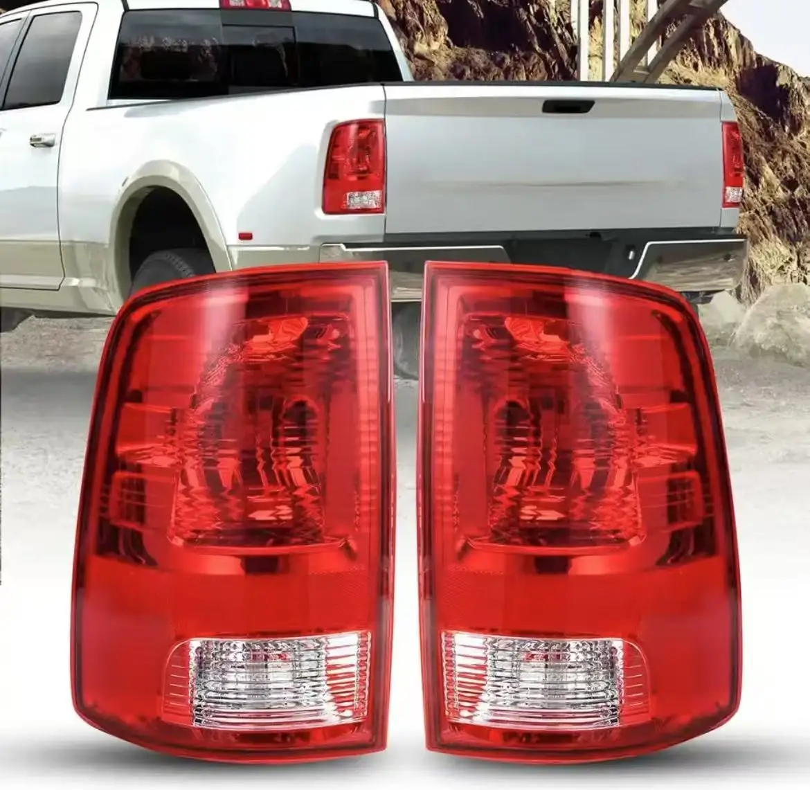 

Upgraded For Dodge RAM Tail Lights Assembly Tail Lamp Assembly Fit for 2009-2018 Dodge RAM 1500 Pickup Rear Driver & Pas Side