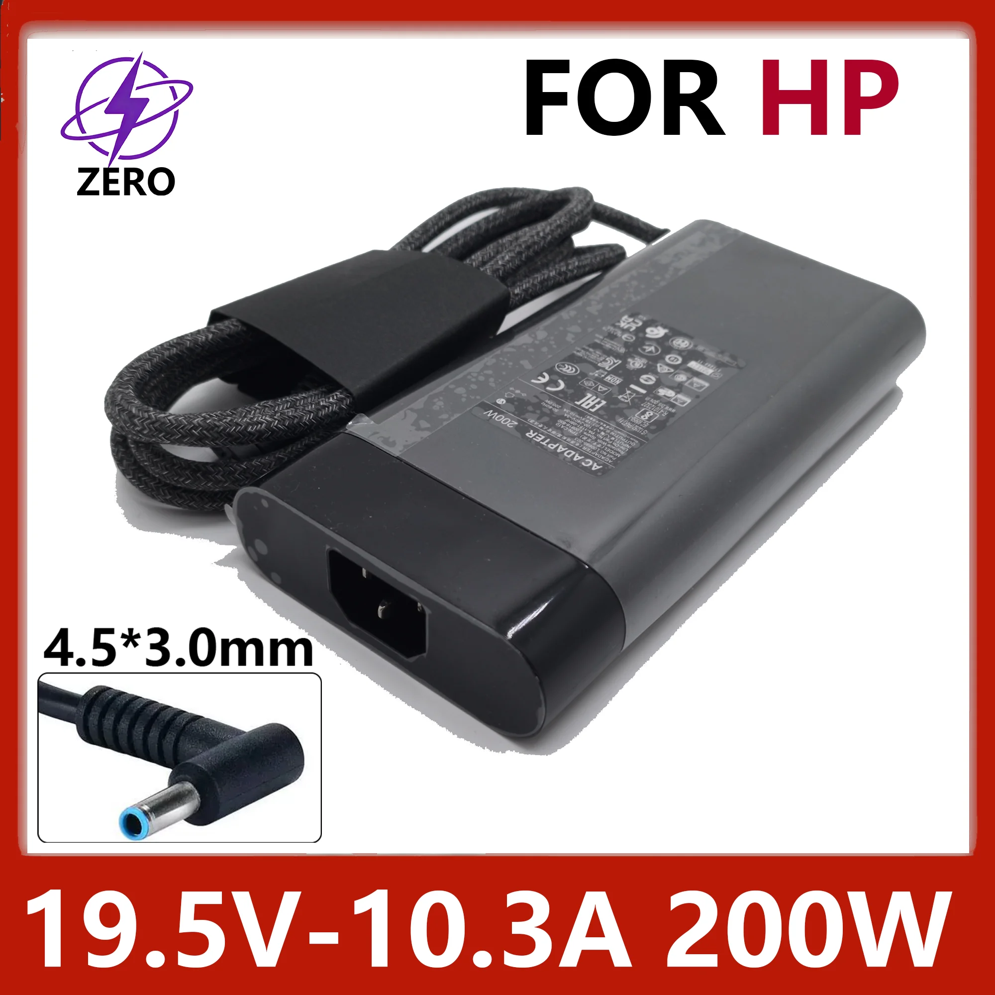 200W 19.5V10.3A 4.5*3.0mm Laptop Charger for HP OMEN 15  15 Slim / Thin TPN-LA10 Laptop Power Supply
