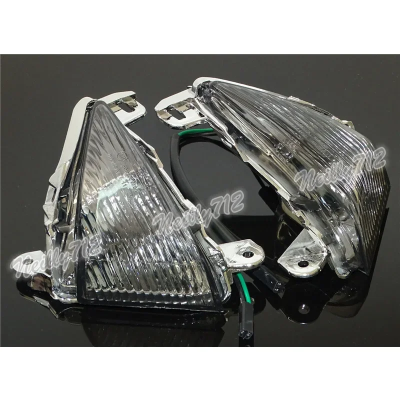 WAASE Motorcycle Signal Lamp EMARK Front Turn Signals Blinker Indicator Lens For Kawasaki Ninja ZX10R ZX-10R 2006 2007
