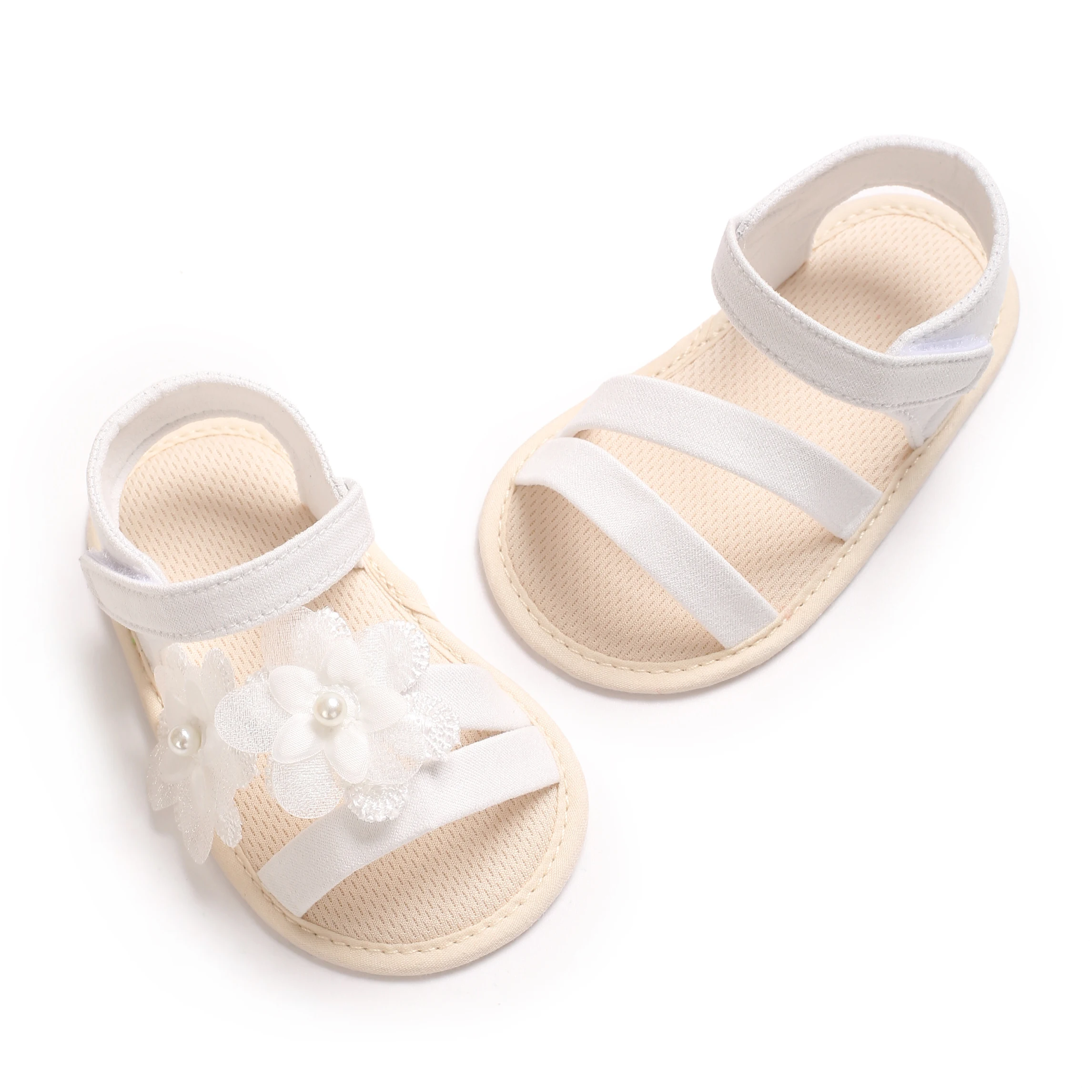

0-1 Year Baby Girls Sandals with Bowknot Detail Non-Slip Sole Soft Princess Shoes for Beach First Walker Toddler Sandals