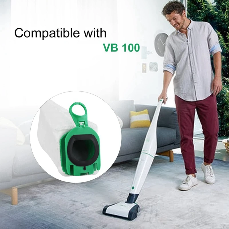 Aspirador Peças, Saco de pó, Compatível para Vorwerk Kobold VB100 FP100, Acessórios