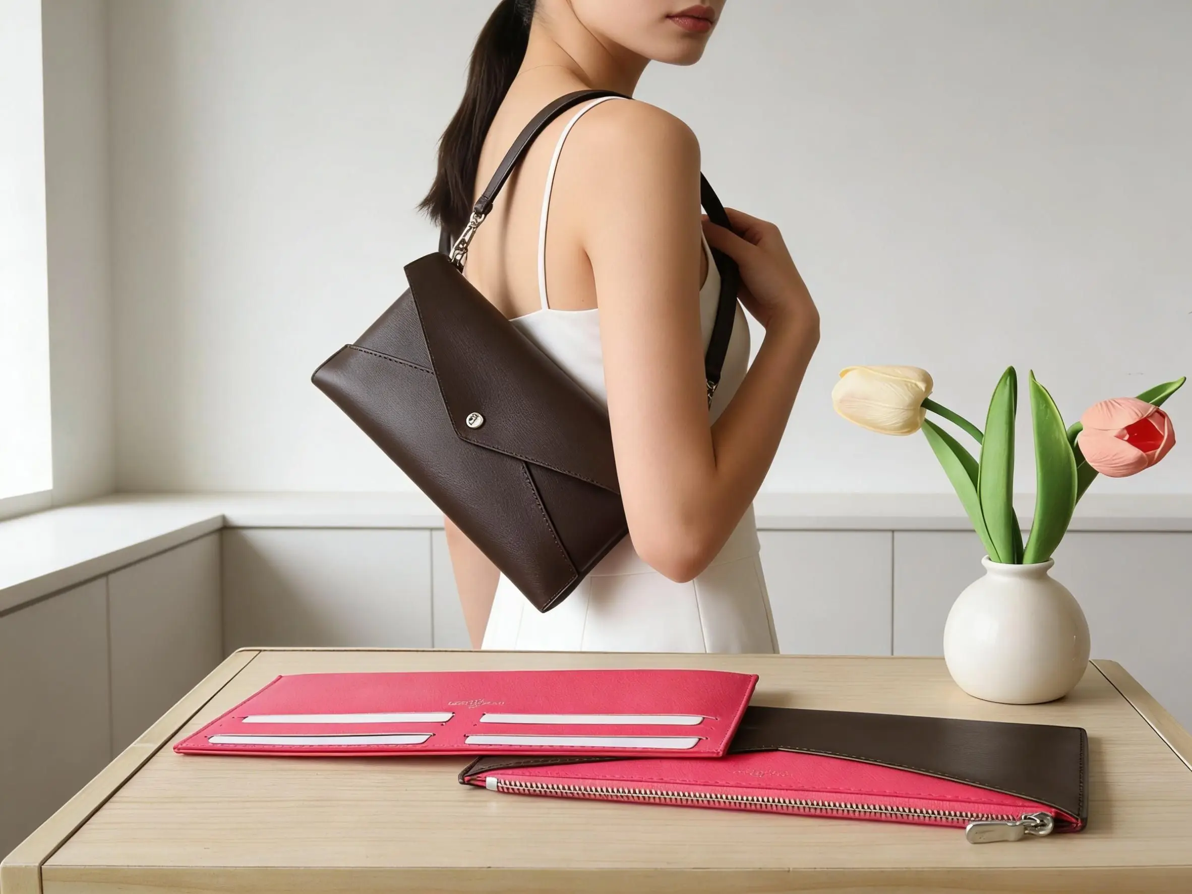 

Fashionable new urban minimalist style single-shoulder printed crossbody bag design bag