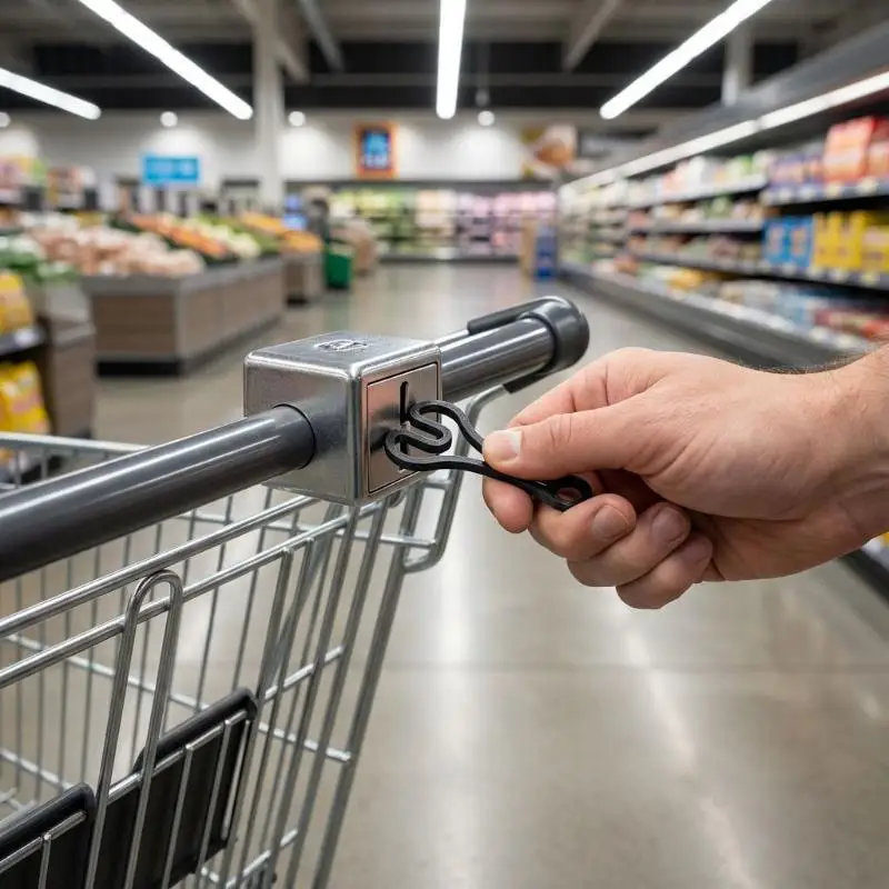 2026 NEW 3D Cat Claw Shopping Cart Token Keychain 3Pcs Plastic Reusable Trolley Unlocking Tool for Supermarket Grocery Portable