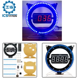 LED Flashing budzik elektroniczny zestaw zrób to sam sterowany światłem moduł montażowy do lutowania projekt Practice Suite