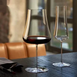 ION SHIELDING Ultrathin Crystal Wine Glasses Party Stemware Universal Wineglass Volcano Grand Cru Bordeaux Goblet Champagne Cup