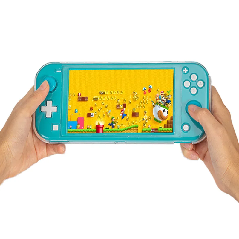 NS Transparent Case Hard Protective Cover Anti-Scratch Crystal Shell Compatible Nintendo Switch Lite Game Console Accessories