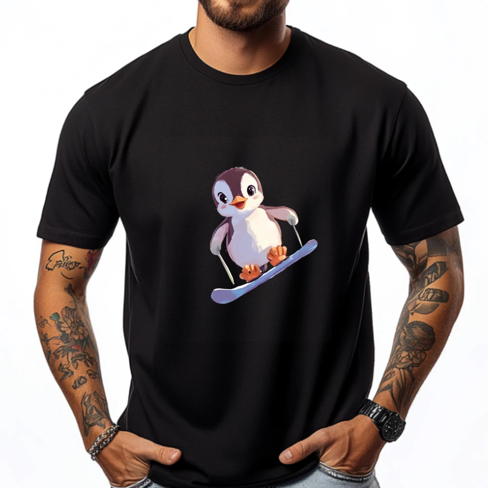 

Cute Penguin Graphic T Shirts Men Oversized T Shirt Sports T Shirt Men New In Tops & Tees Luxury Designer Clothes