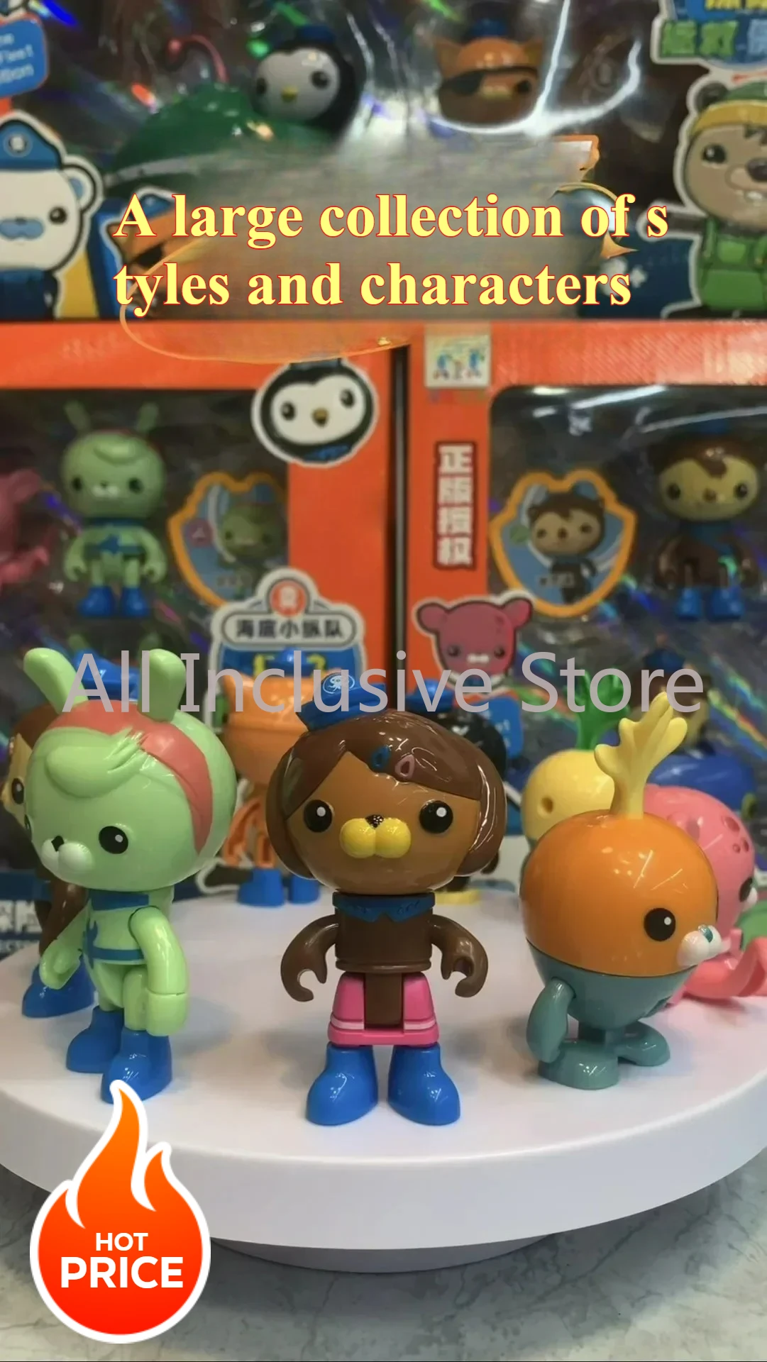 

Octonauts Anime Figure Barnacles Kwazi Peso Dashi Action Figurine Cute Shield Model Doll kid's Enlightenment Toys Gift Ornaments