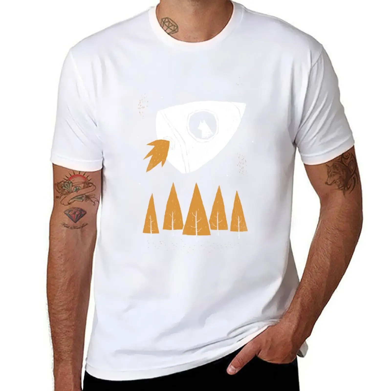 laika T-Shirt man t shirt summer t shirt man casual T-Shirt