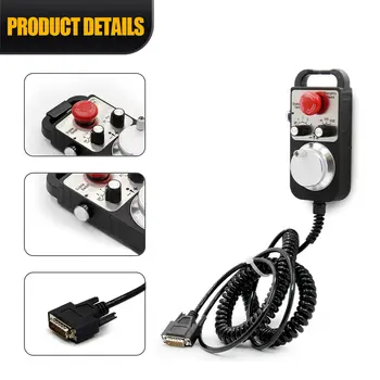 Generatore di impulsi CNC 4/6 assi MPG Volantino pendente 5V per FAGOR GSK Siemens MITSUBISHI FANUC Sistema Generatore di impulsi manuale 5V 8 best sales volantino mpg - №5