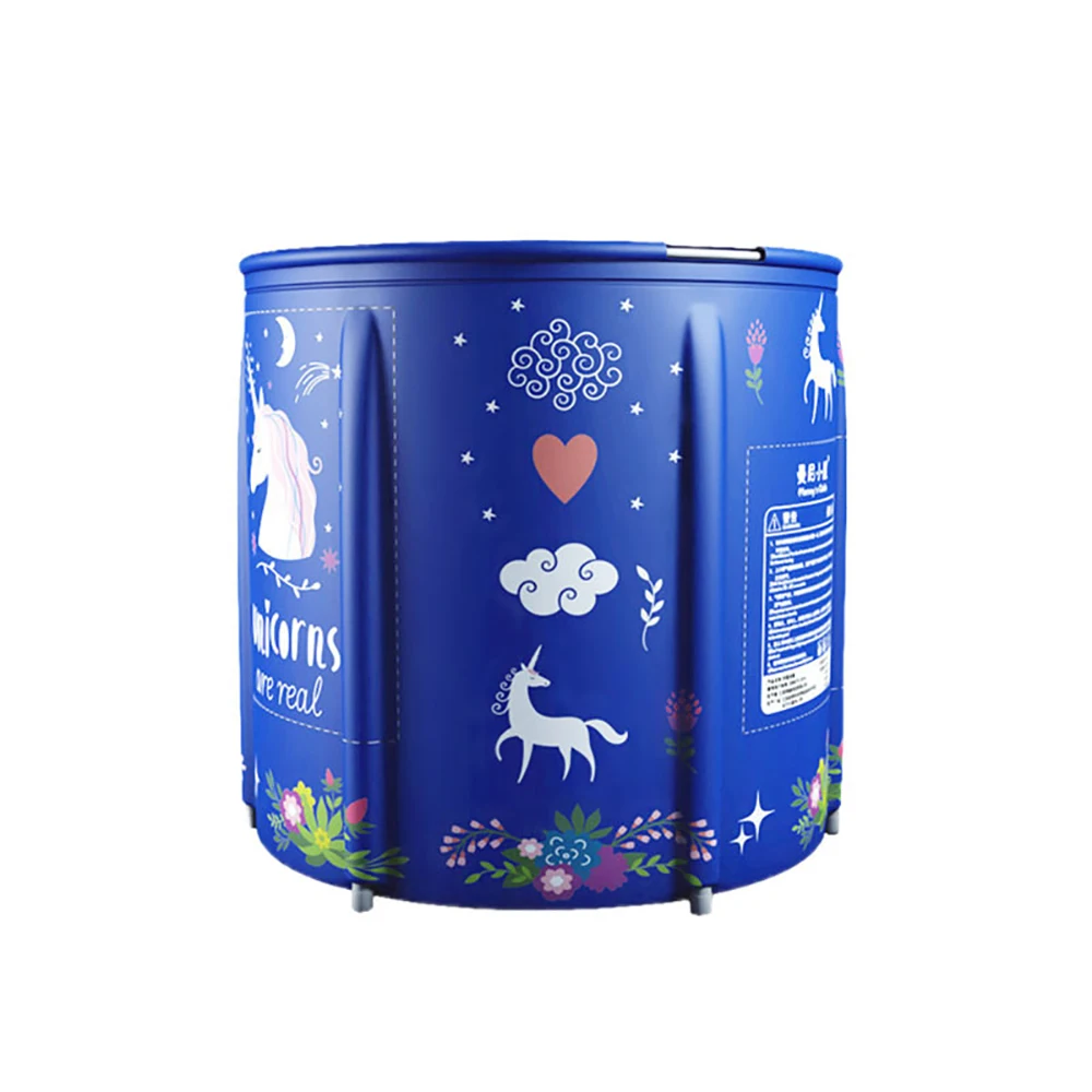 Folding Adult Bath Tub Household Thickened Insulated Bathtub Portable Round Enlarged Bathing Bucket Foldable Bathroom SPA Bucket