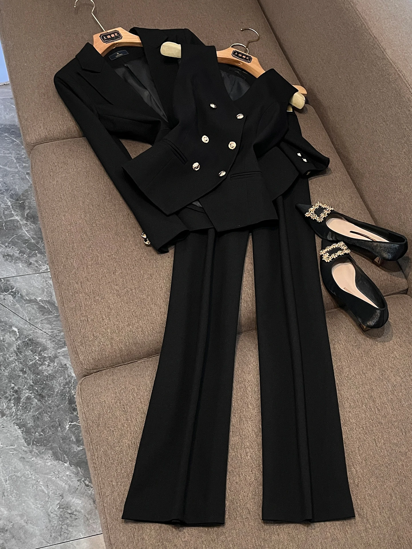 

Весенний деловой костюм 2026 года, приталенный, профессиональный, элегантный, женственный, формальный наряд от китайского производителя X38