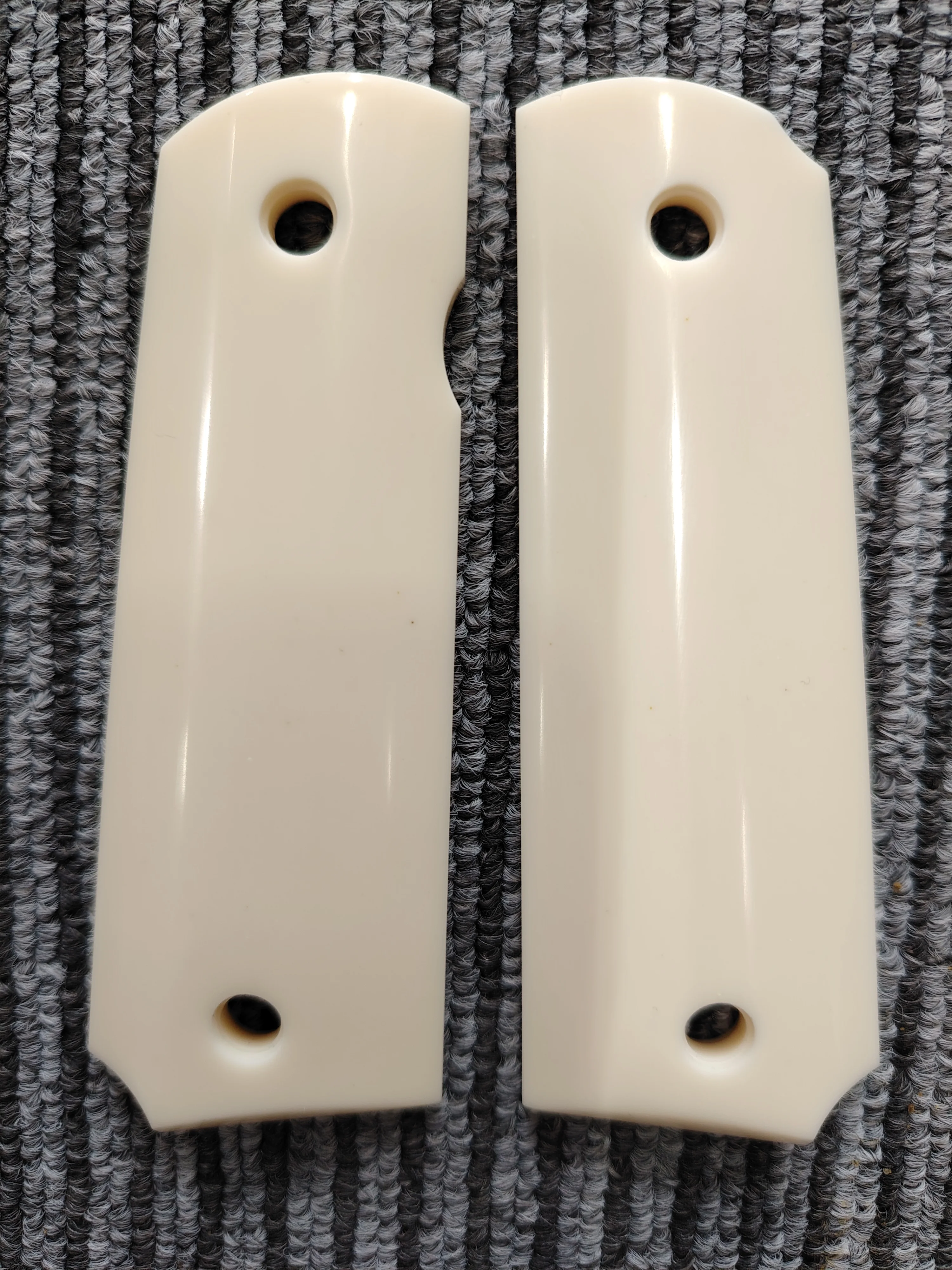 1911 Grips Full Size,blank Bonded Ivory,Fits Colt,Kimber,Springfield,Remington,Rock Island,Government Commander