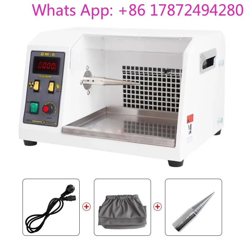 Vacuum Dust Collector Included DM‑8 Variable Frequency Jewelry Polisher for Watch Band Grinding & Buffing