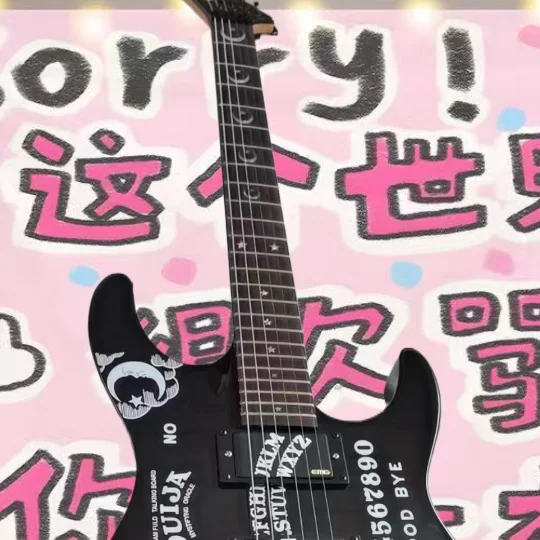F.9 Exquisite electric guitar, high-quality chrome plated hardware guitar, fast and free shipping