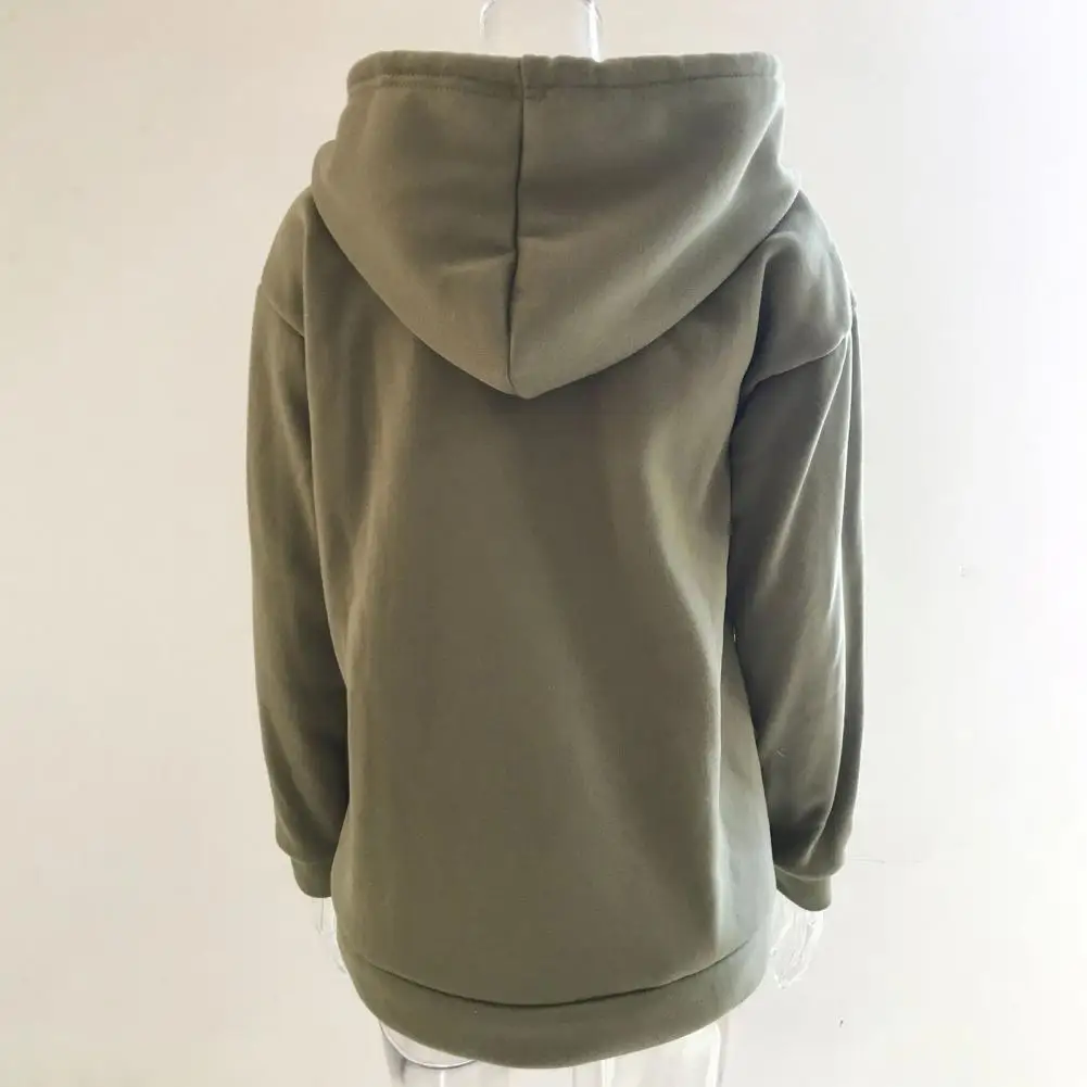 Men Warm Hoodie Solid Color Half Single-breasted Men's Hoodie Warm Stylish Pullover with Drawstring Button Decor Men