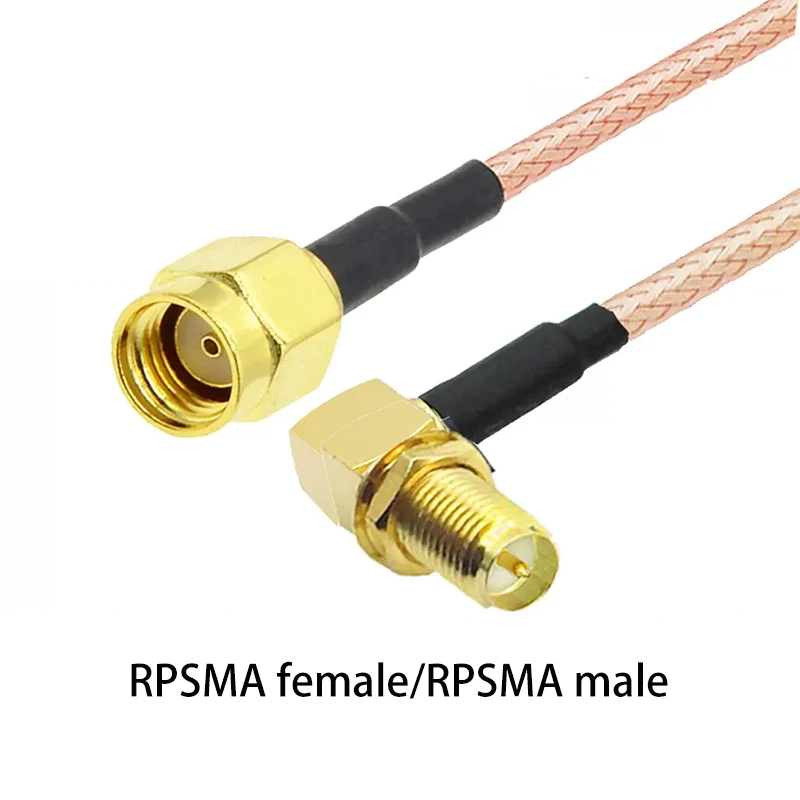 Cable macho SMA a SMA, RPSMA conector hembra, puente RF, adaptador de extensión Pigtail, antena, 2 piezas, 10cm, RG316