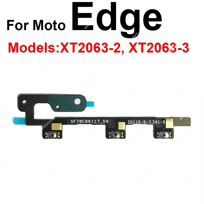 On OFF Power Volume Buttons Flex Cable For Motorola MOTO Edge S 20 S30 X30 40 Neo Fusion Lite Pro Ultra Power Volume Flex Ribbon