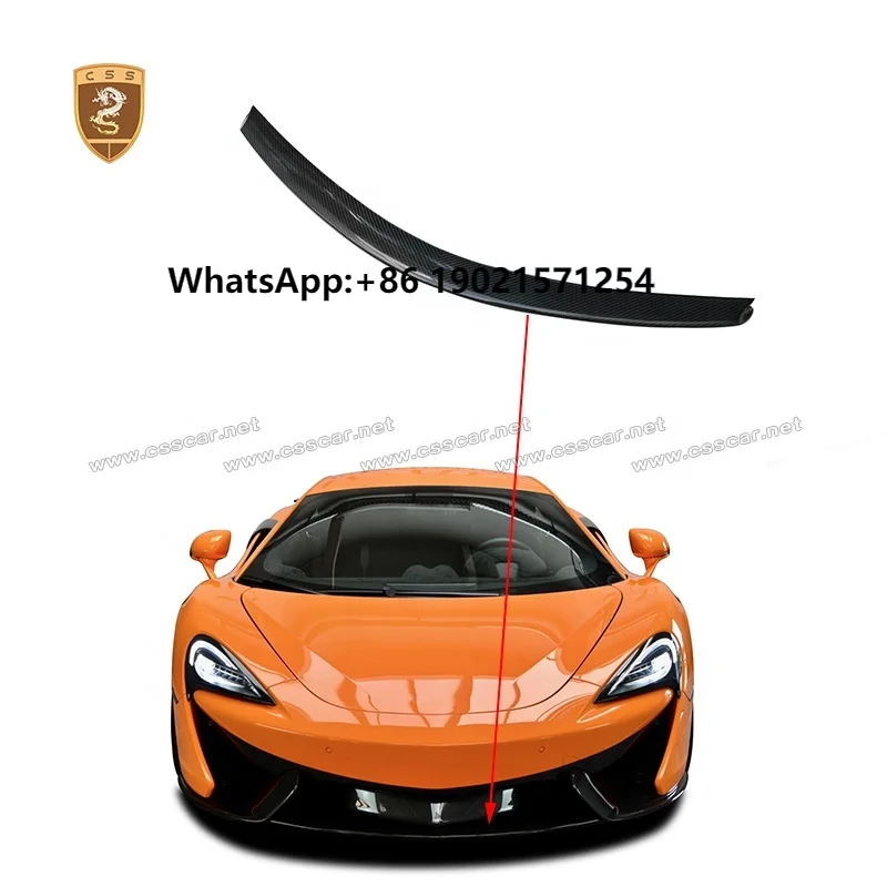

Quality Assurance N Style Real Carbon Fiber Fabric Car Front Bumper Lip for Mclaren 540C 570S