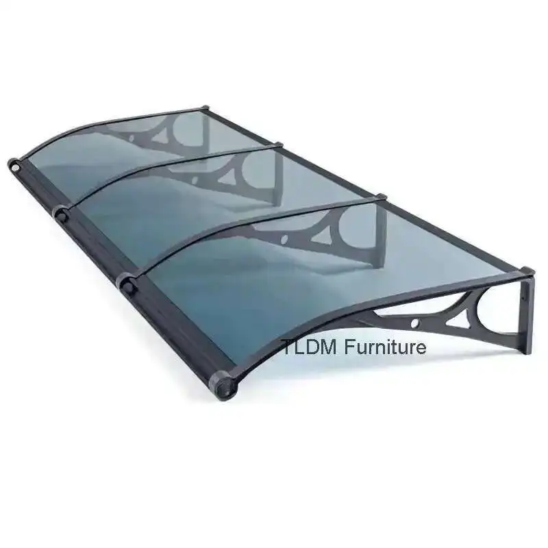 

Creative Aluminum Alloy Awning for Outdoor Silent Rain Awnings Modern Minimalist Household Waterproof Awning for Courtyard