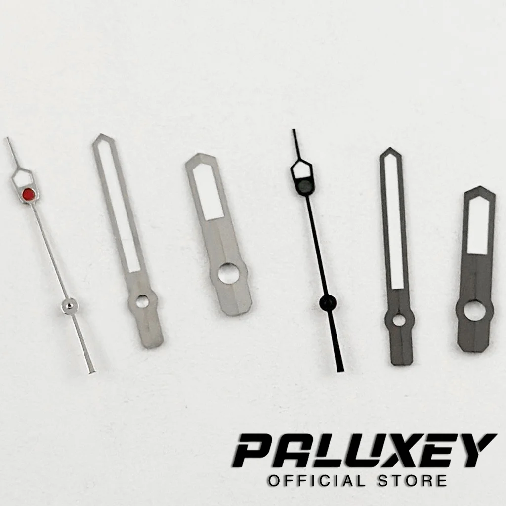 นาฬิกาสีเขียวเรืองแสงสีเงินมือ NH35 NH36 4R35 7S36 4R36เคลื่อนไหวอัตโนมัติ