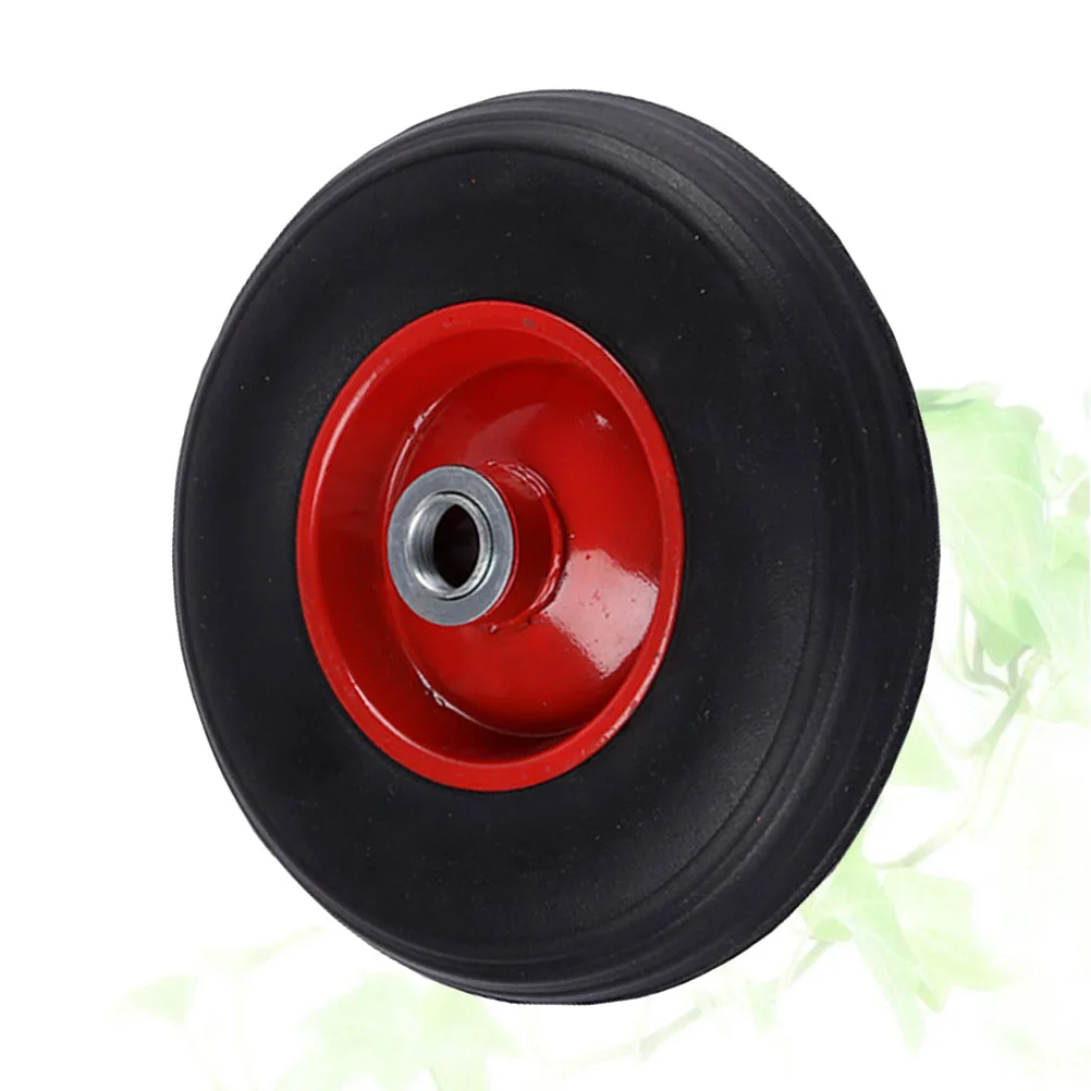 

Wear-Resistant Casters Rubber Solid Wheel 230Mm Diameter Mute 250-4 Durable Precision Bearing For Flight Case