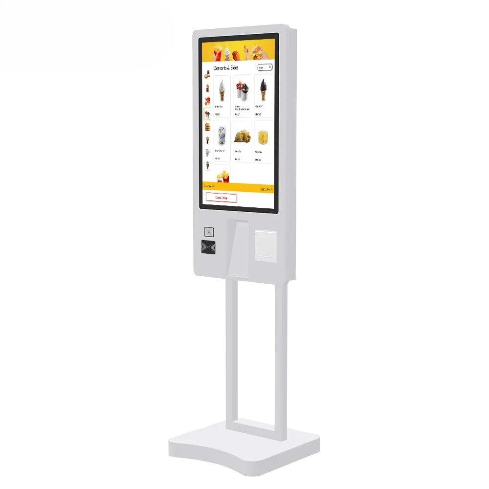 Scanner Self-Service Payment Ordering Kiosk Machine 43 Inch Automatic Self Service Kiosk Payment Terminal Kiosk Printer Qr Code